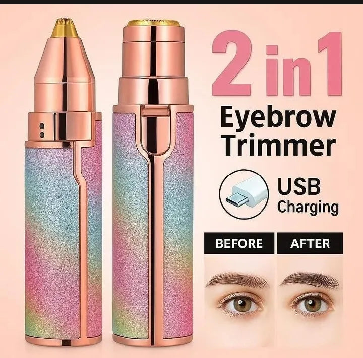 2-in-1 Facial Hair Remover & Eyebrow Trimmer