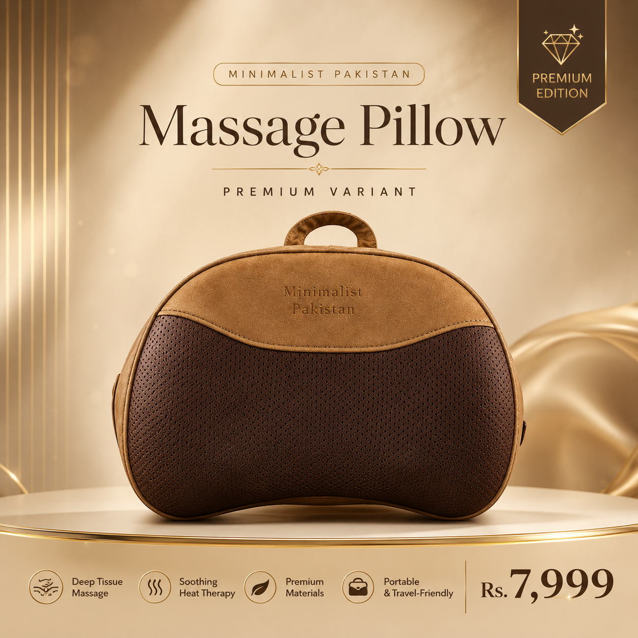 Portable Shiatsu Massage Pillow