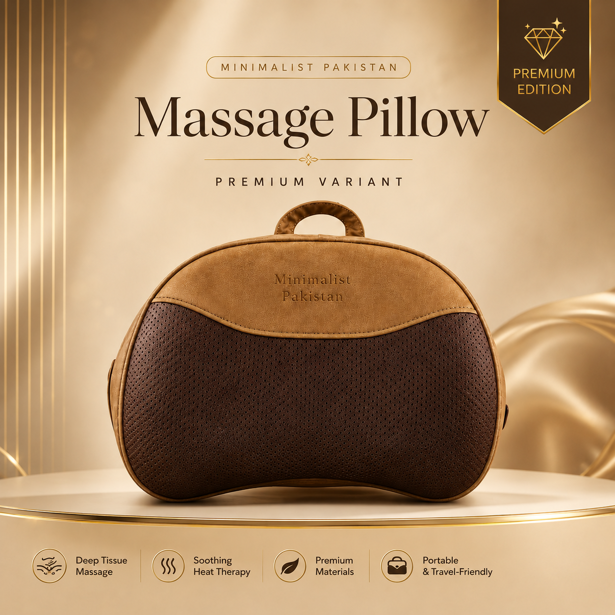 Portable Shiatsu Massage Pillow