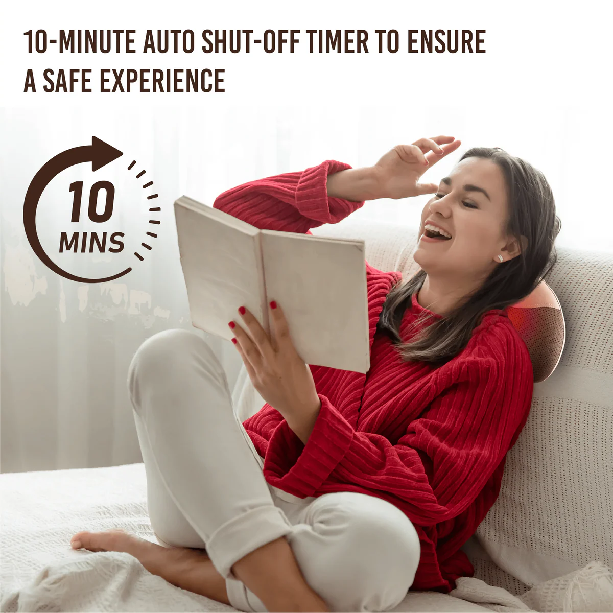 Portable Massage Pillow with Auto Thermotherapy & Magnetic Therapy